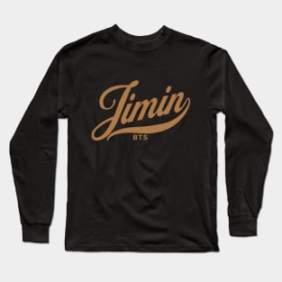 BTS Park JImin name baseball sport typography Morcaworks Long Sleeve T-Shirt